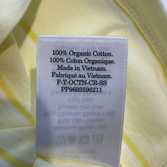 Everlane Organic Cotton Short Sleeve yellow T-Shirt Size Small New - Picture 8 of 8
